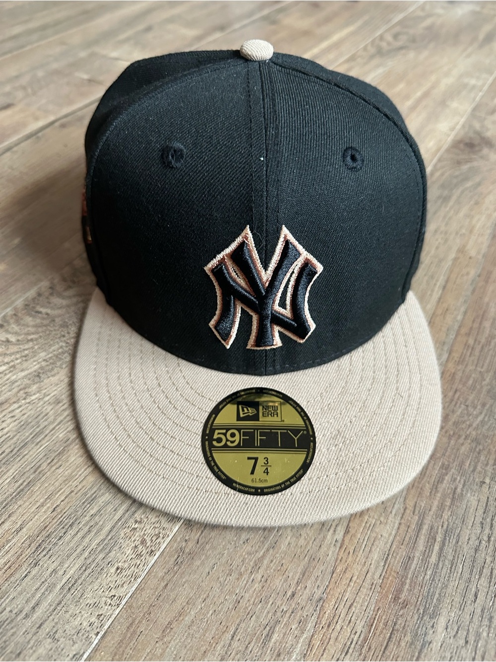 New Era Black and Tan NY 59FIFTY Fitted Cap